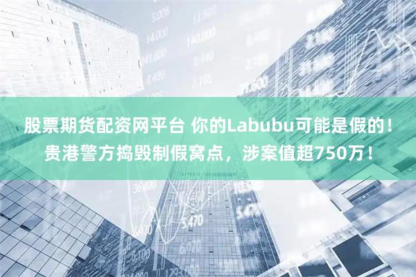 股票期货配资网平台 你的Labubu可能是假的！贵港警方捣毁制假窝点，涉案值超750万！